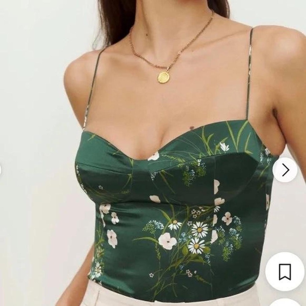 Reformation Tory Silk Top